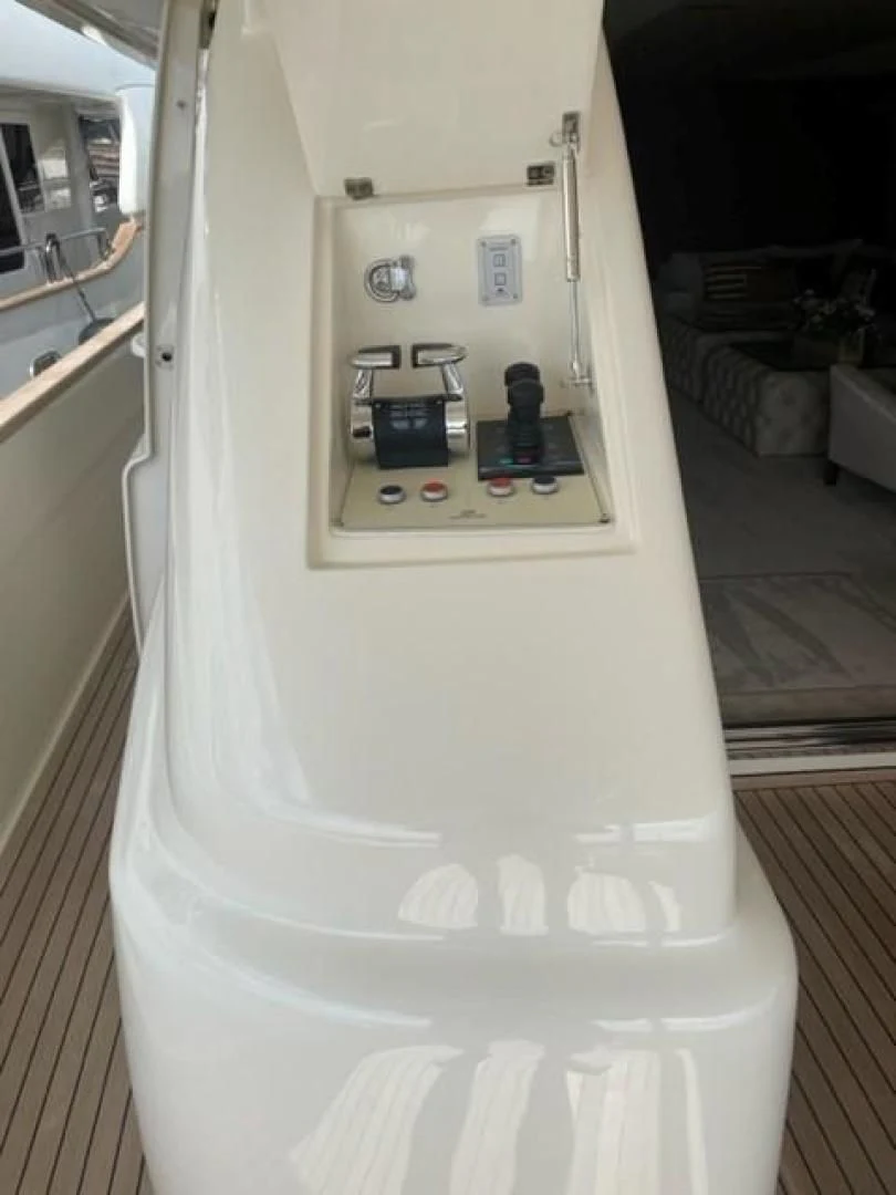 a white rectangular object with a screen aboard ZEN Yacht for Sale