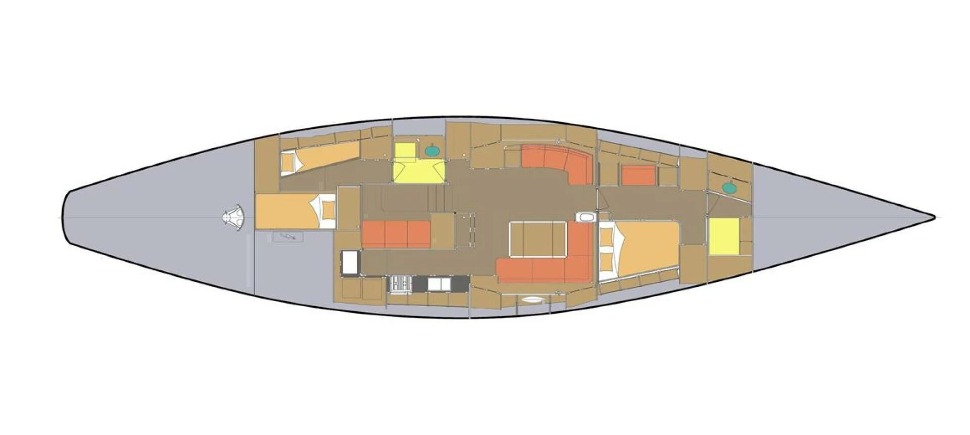 a computer screen with a black and yellow design aboard ALDEBARAN Yacht for Sale