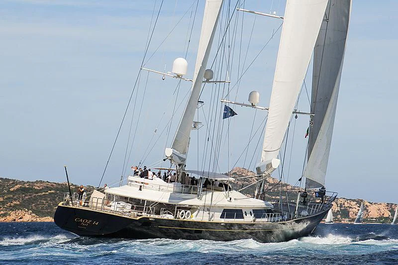 a boat sailing on the sea aboard CAOZ 14 Yacht for Sale