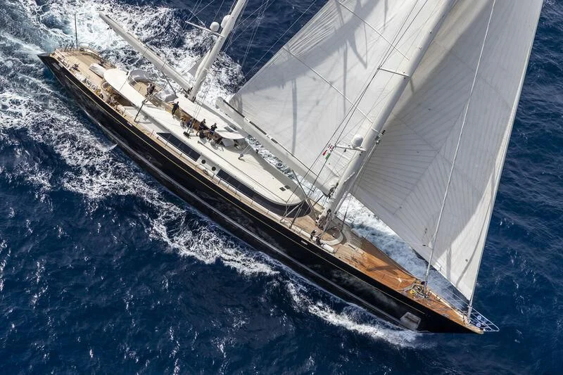 a high angle view of a ship aboard CAOZ 14 Yacht for Sale