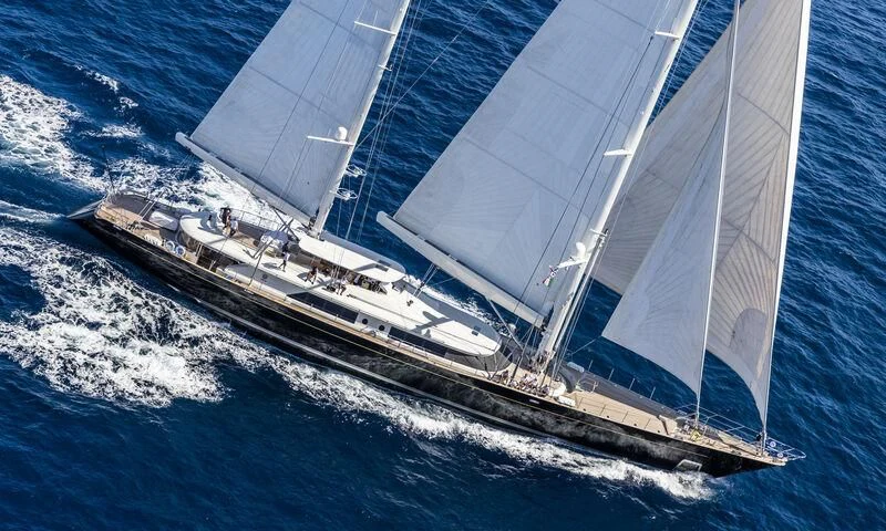 a high angle view of a ship aboard CAOZ 14 Yacht for Sale