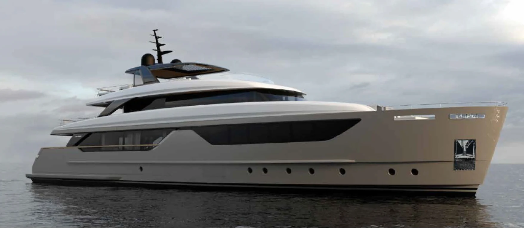 a white yacht on the water aboard SANLORENZO SD132/157 Yacht for Sale