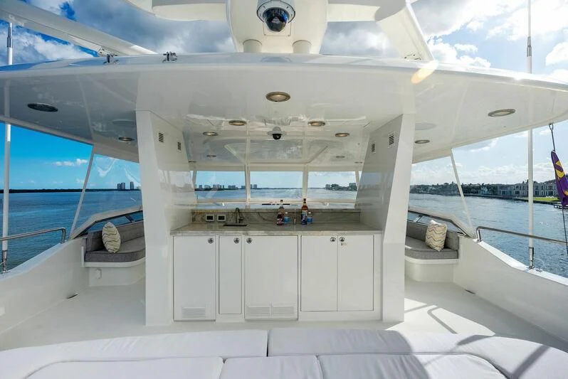 a space ship in a building aboard ANTARES Yacht for Sale