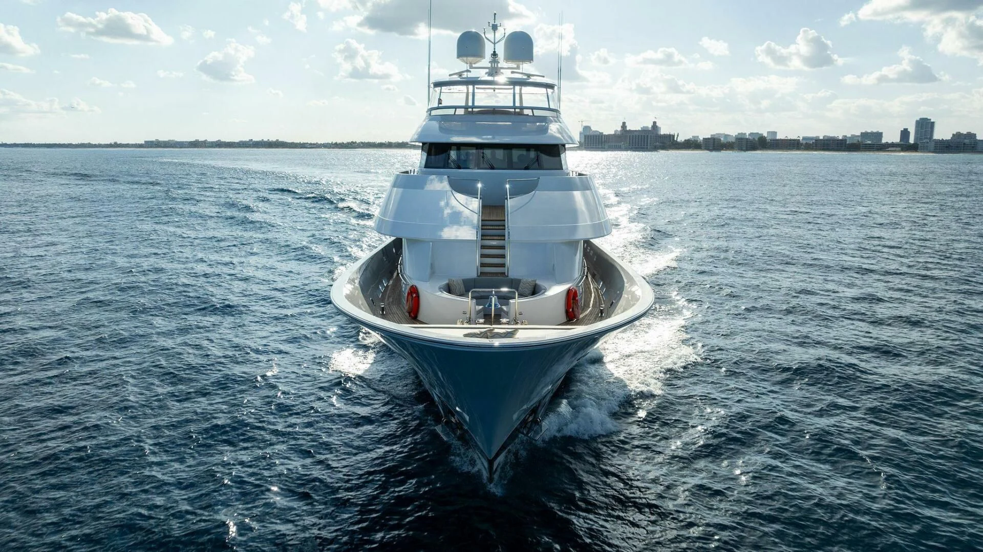 a boat in the water aboard ANTARES Yacht for Sale