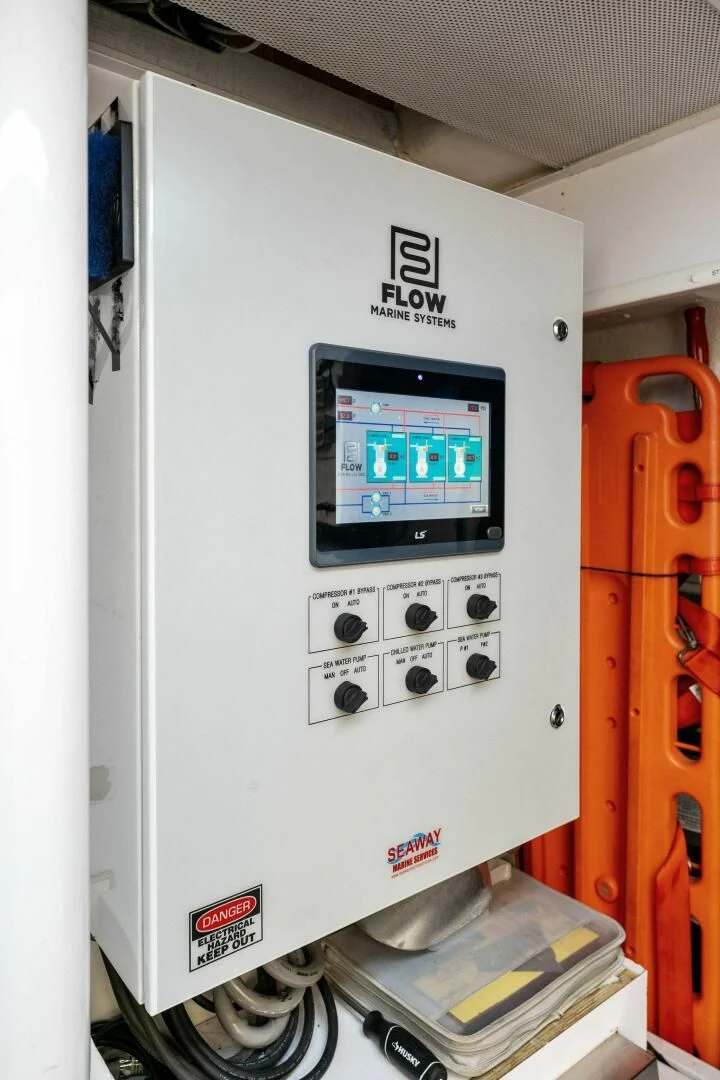 a machine with buttons and a screen aboard ANTARES Yacht for Sale
