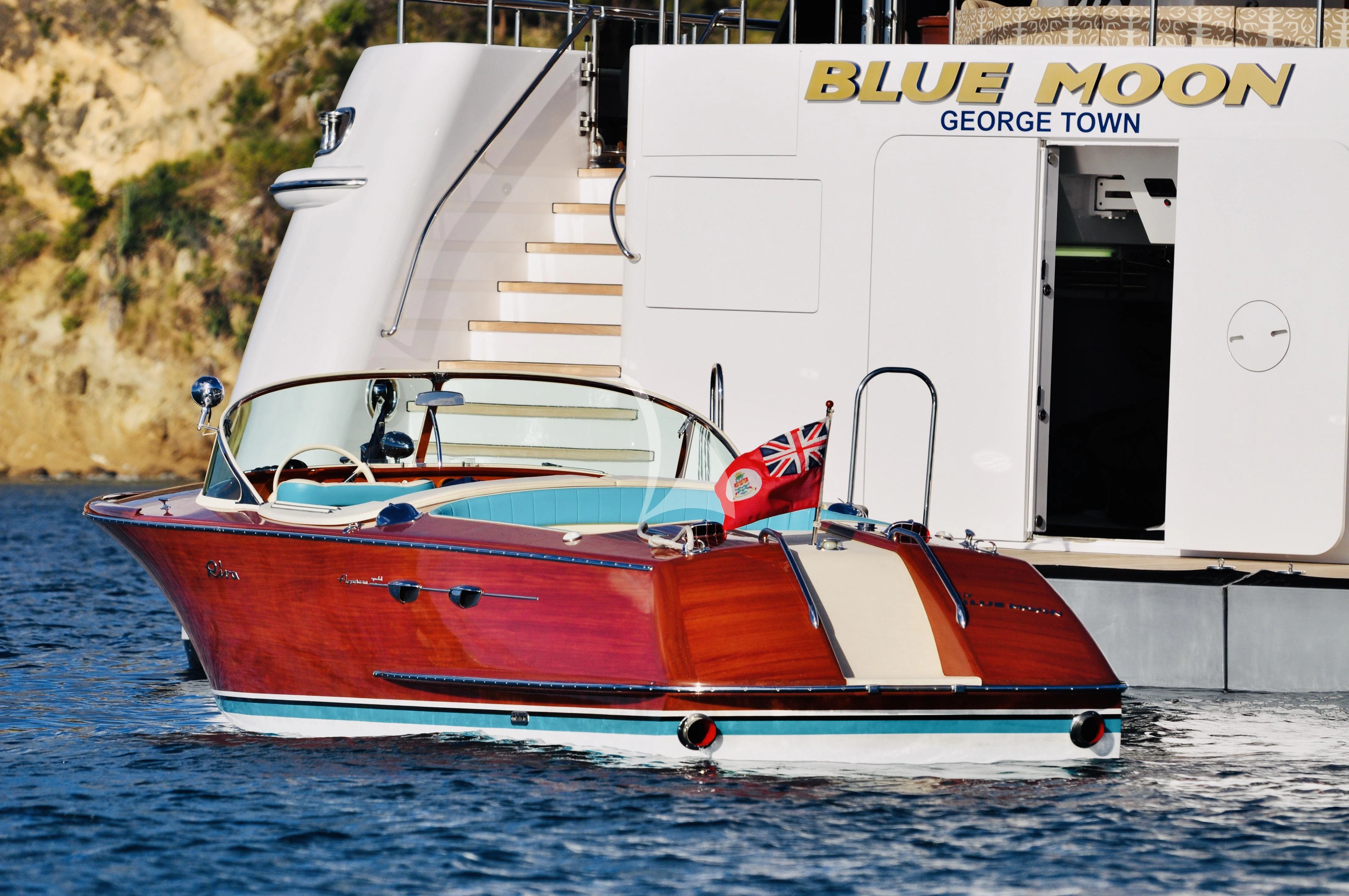 a boat on the water aboard BLUE MOON Yacht for Charter