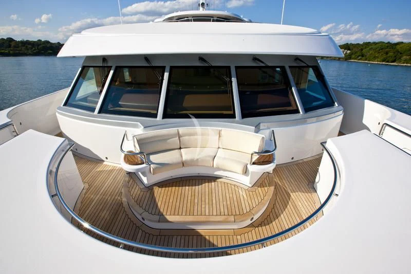 a boat on a water body aboard BLUE MOON Yacht for Charter