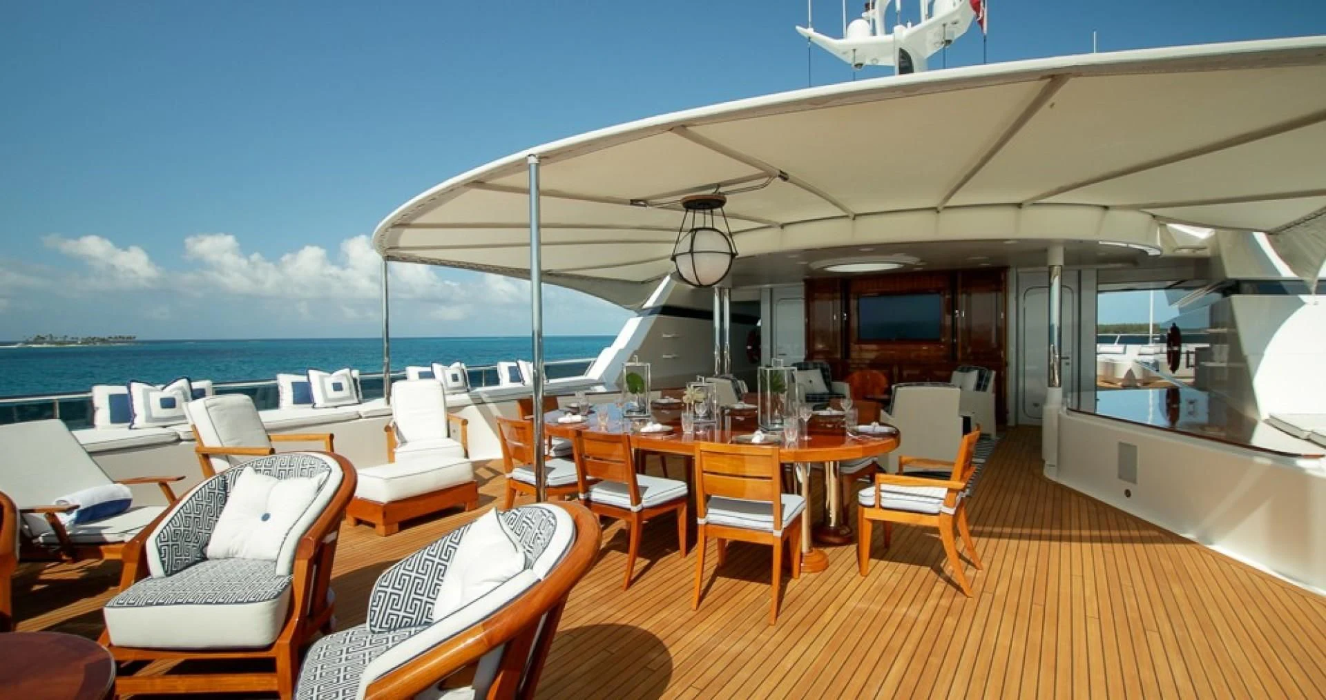 a boat on the water aboard BLUE MOON Yacht for Charter