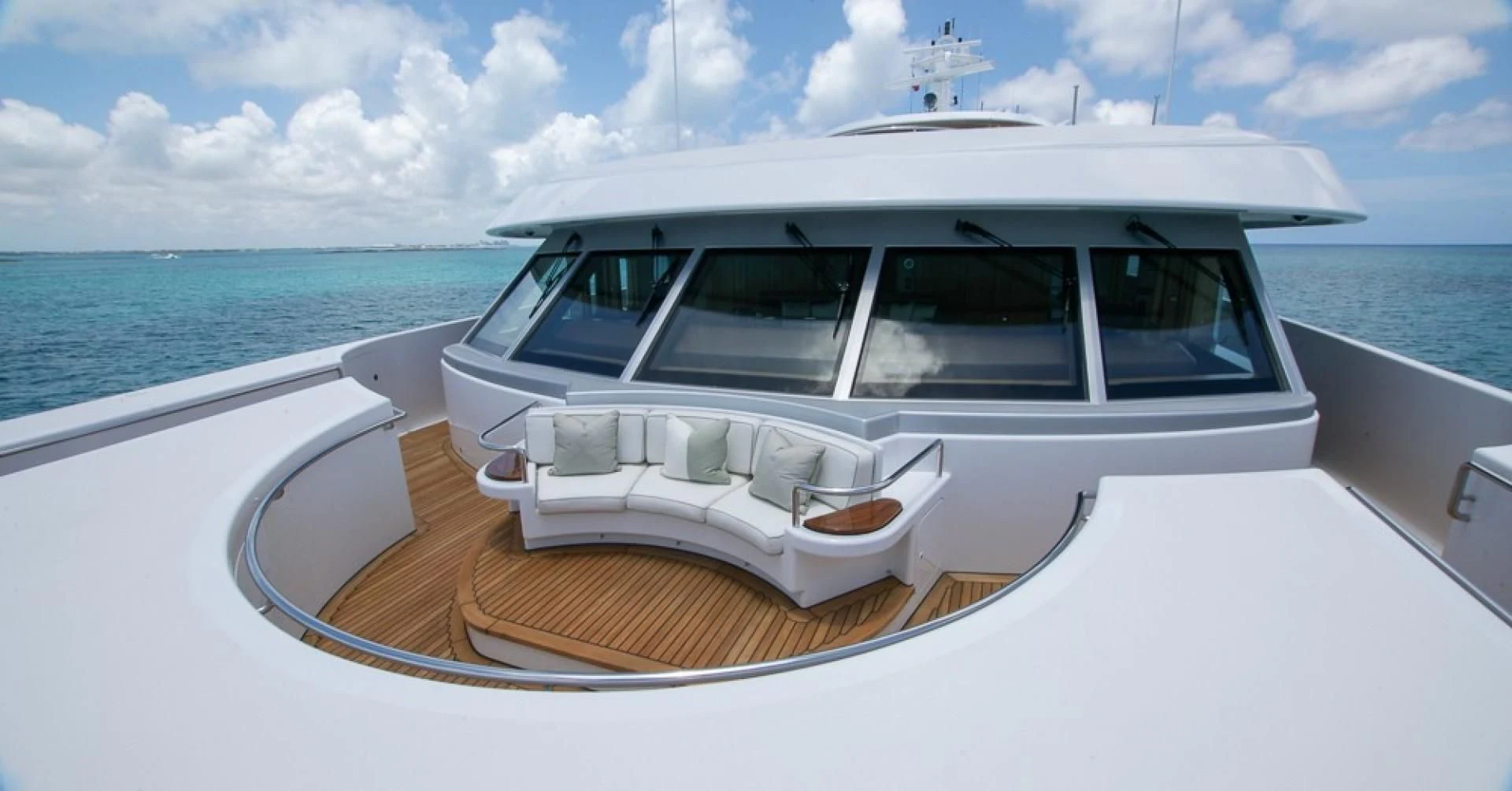 a boat on the water aboard BLUE MOON Yacht for Charter