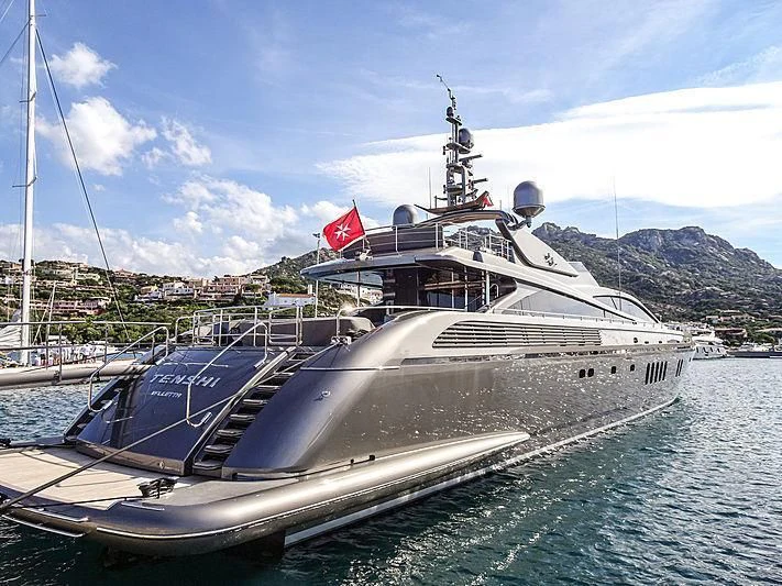 a boat in the water aboard TENSHI Yacht for Sale