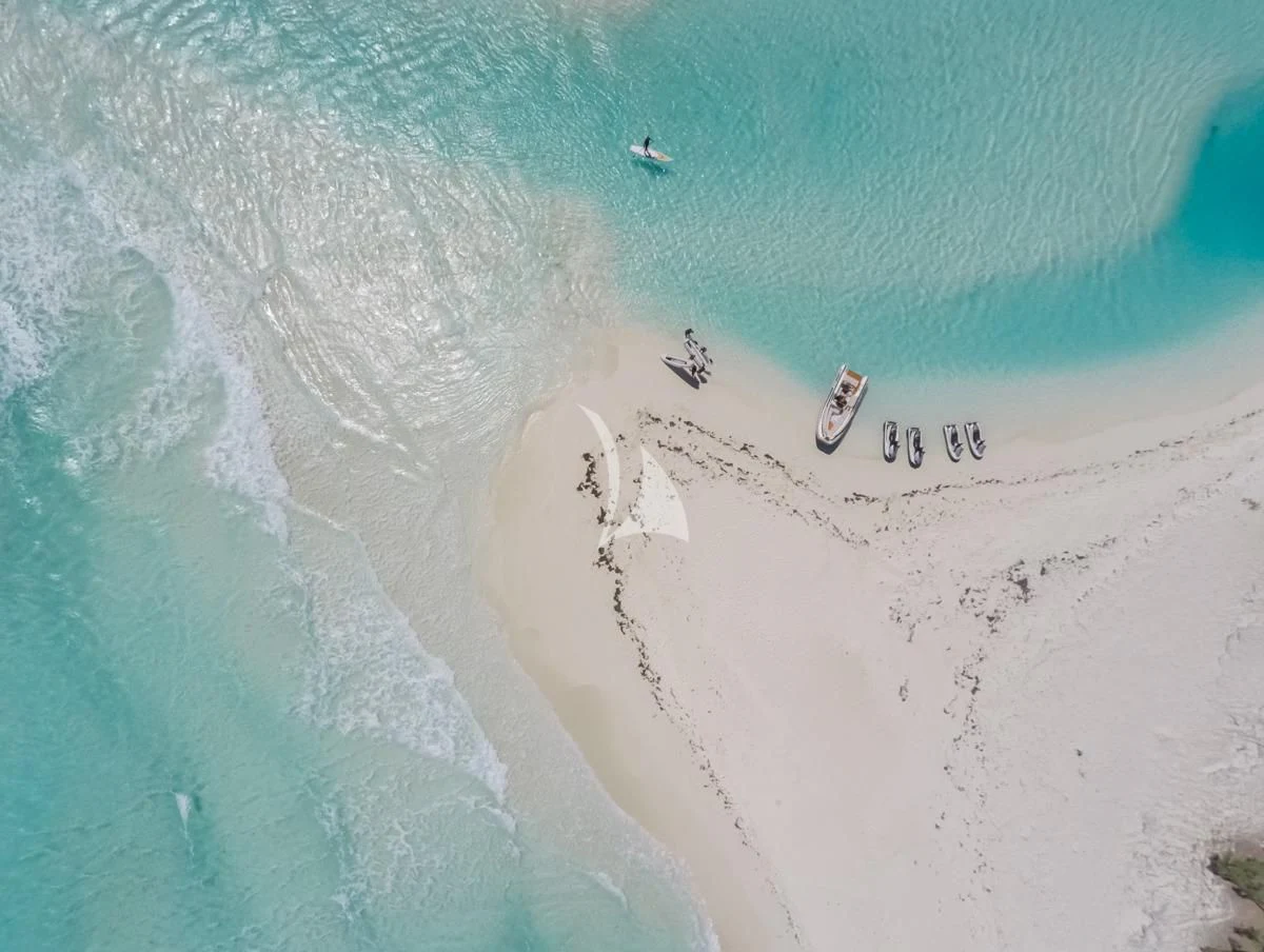 people swimming in the ocean aboard LADY ELAINE Yacht for Charter