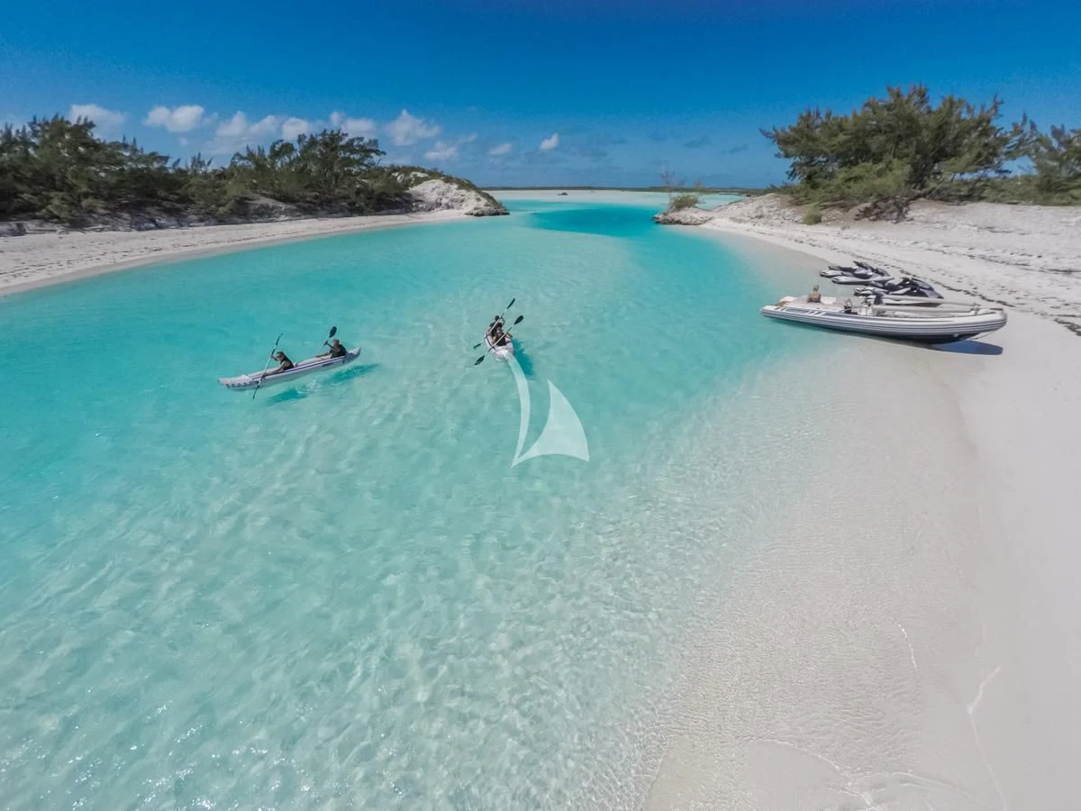 people in boats in the water aboard LADY ELAINE Yacht for Charter