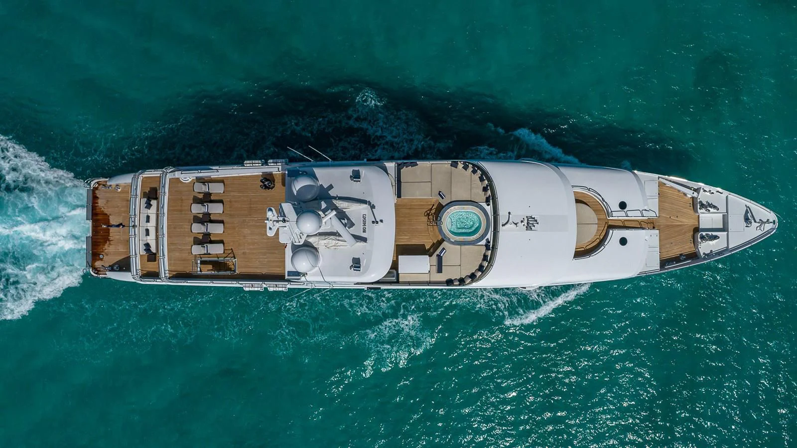 a space ship in the ocean aboard LADY ELAINE Yacht for Charter