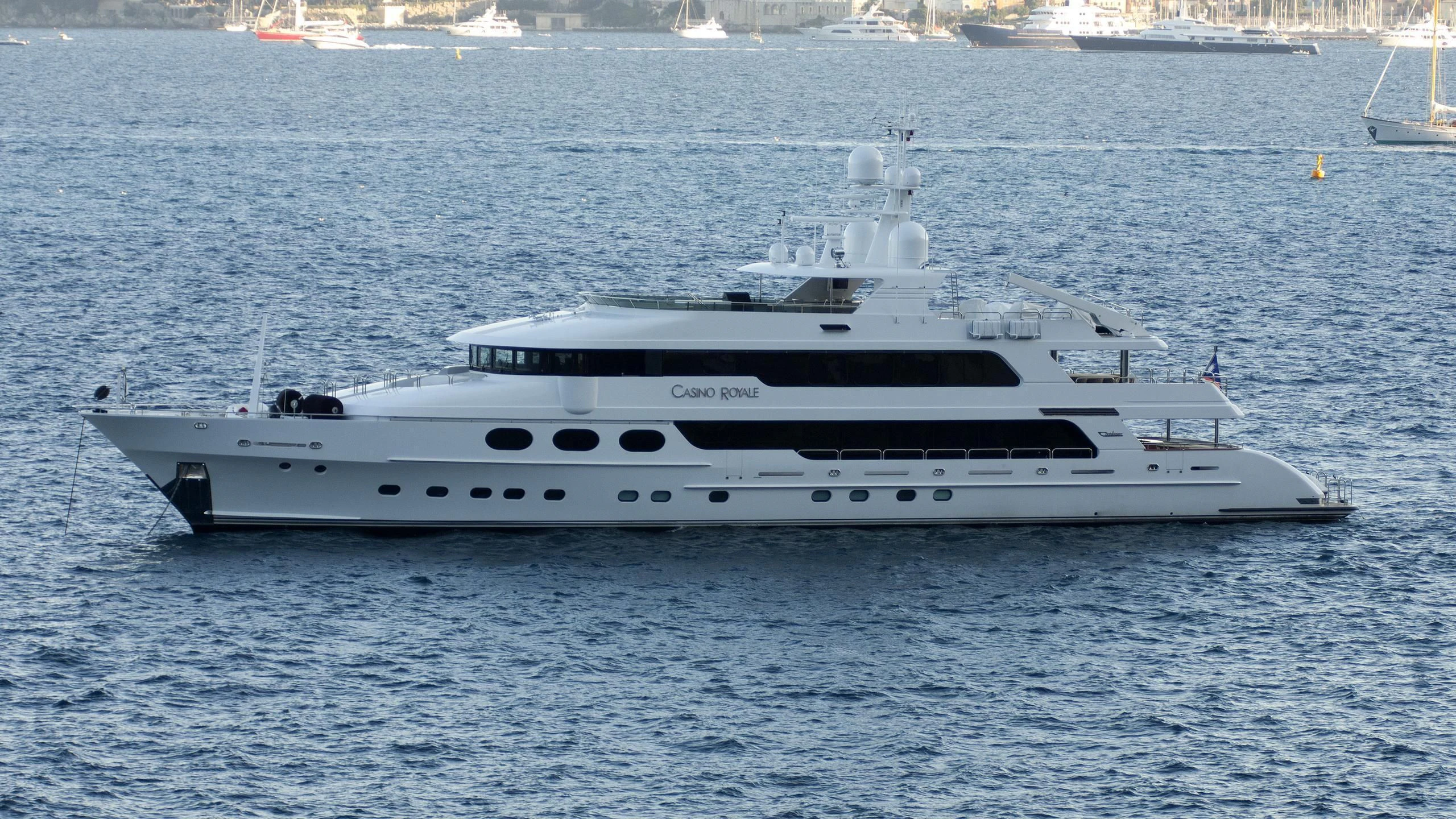 a white yacht in the water aboard LADY ELAINE Yacht for Charter