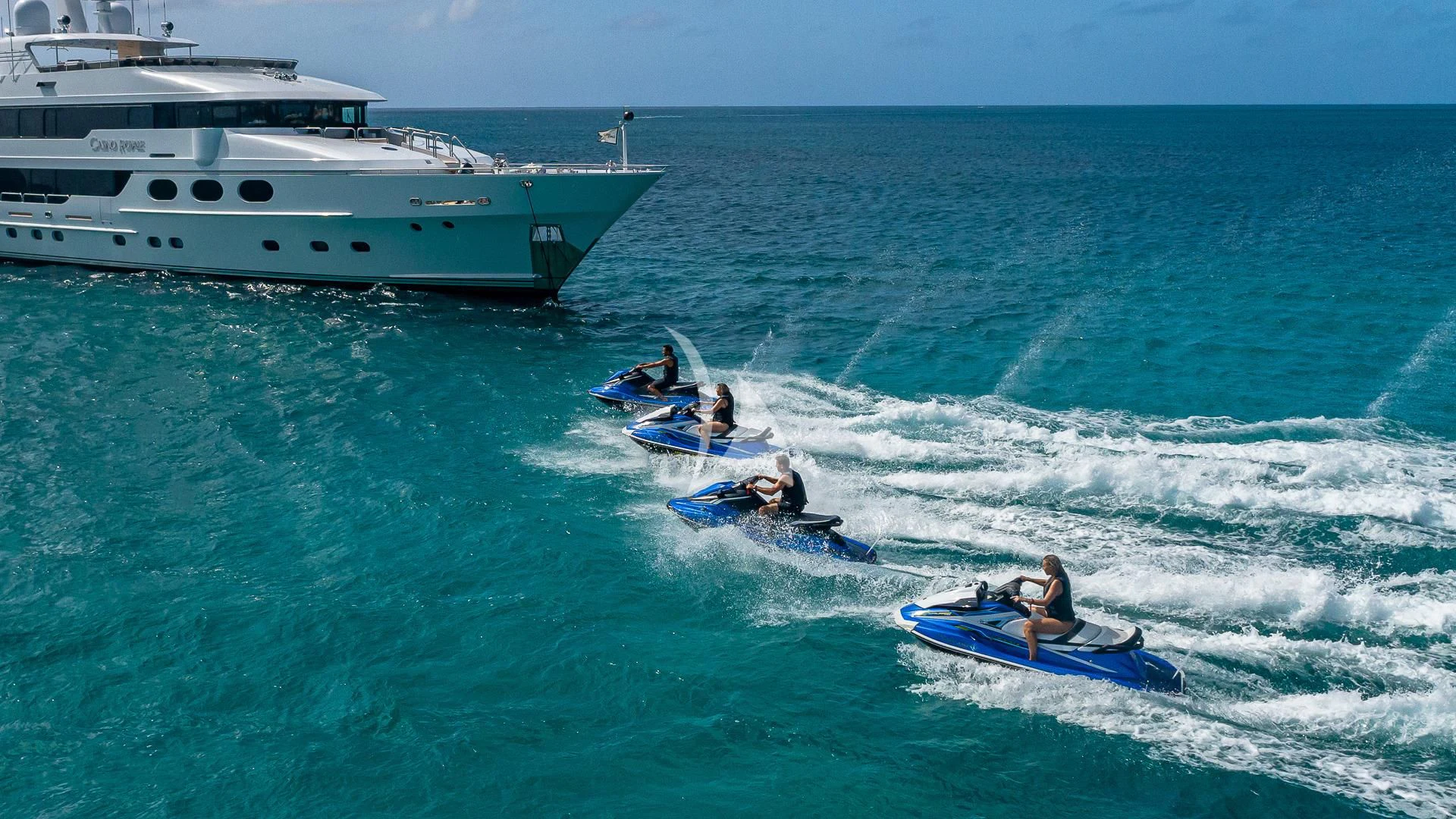a boat is sailing in the sea aboard LADY ELAINE Yacht for Charter