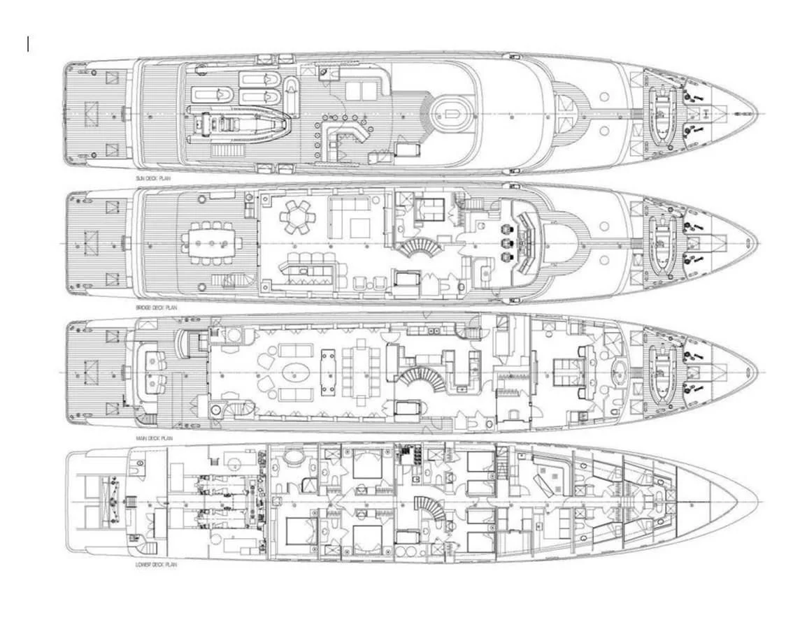 diagram, engineering drawing aboard LADY ELAINE Yacht for Charter