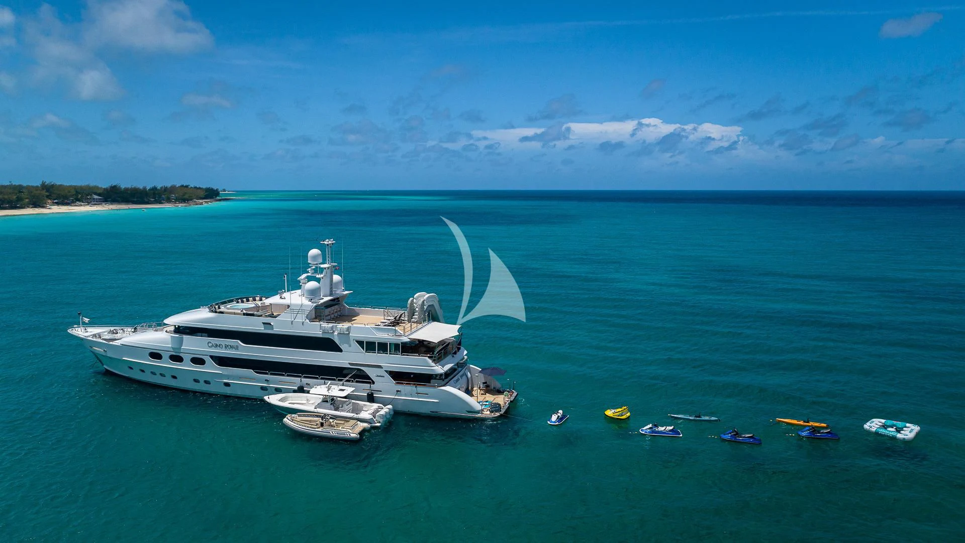a ship in the water aboard LADY ELAINE Yacht for Charter