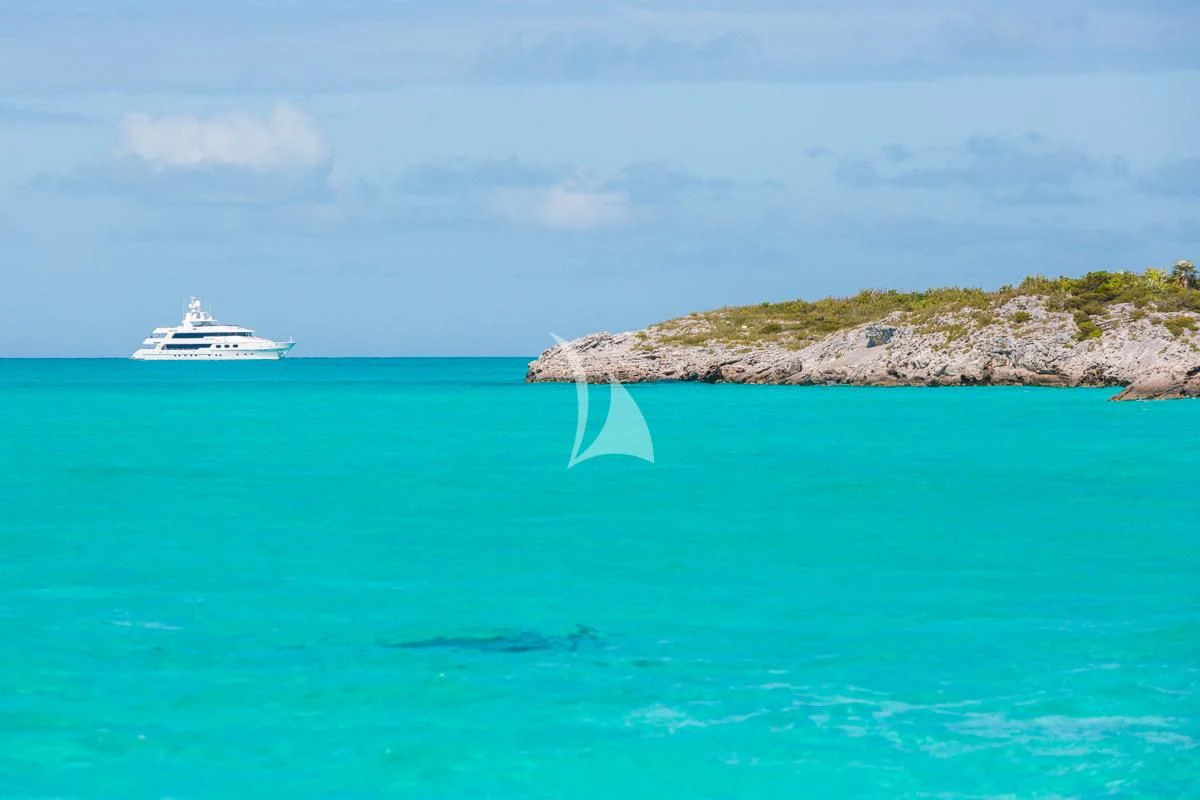 a boat in the water aboard LADY ELAINE Yacht for Charter