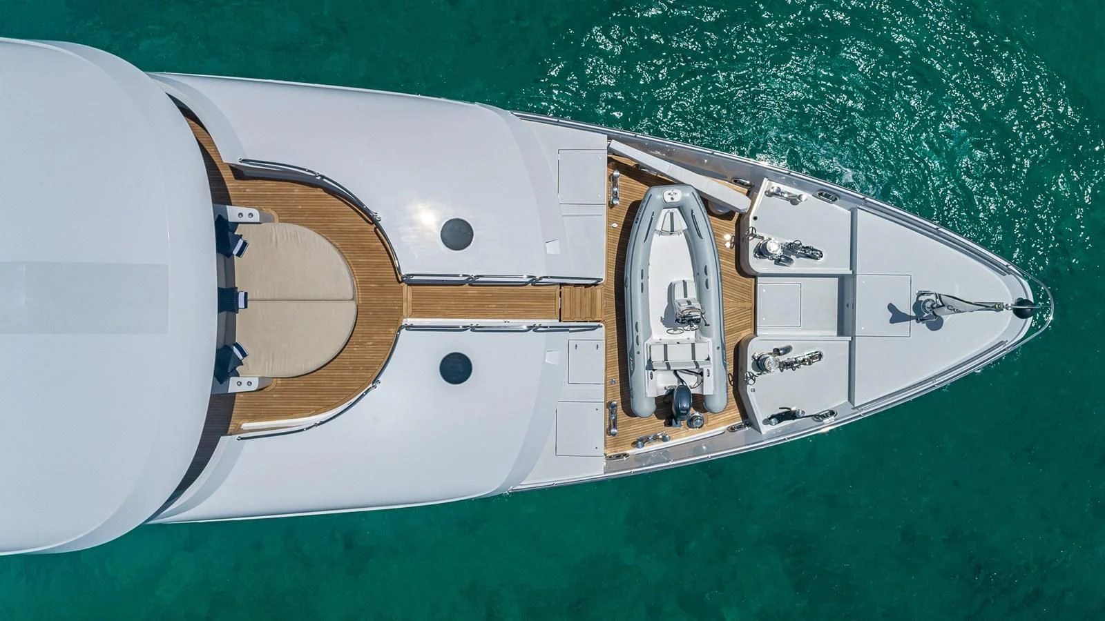 a close-up of a white device aboard LADY ELAINE Yacht for Charter