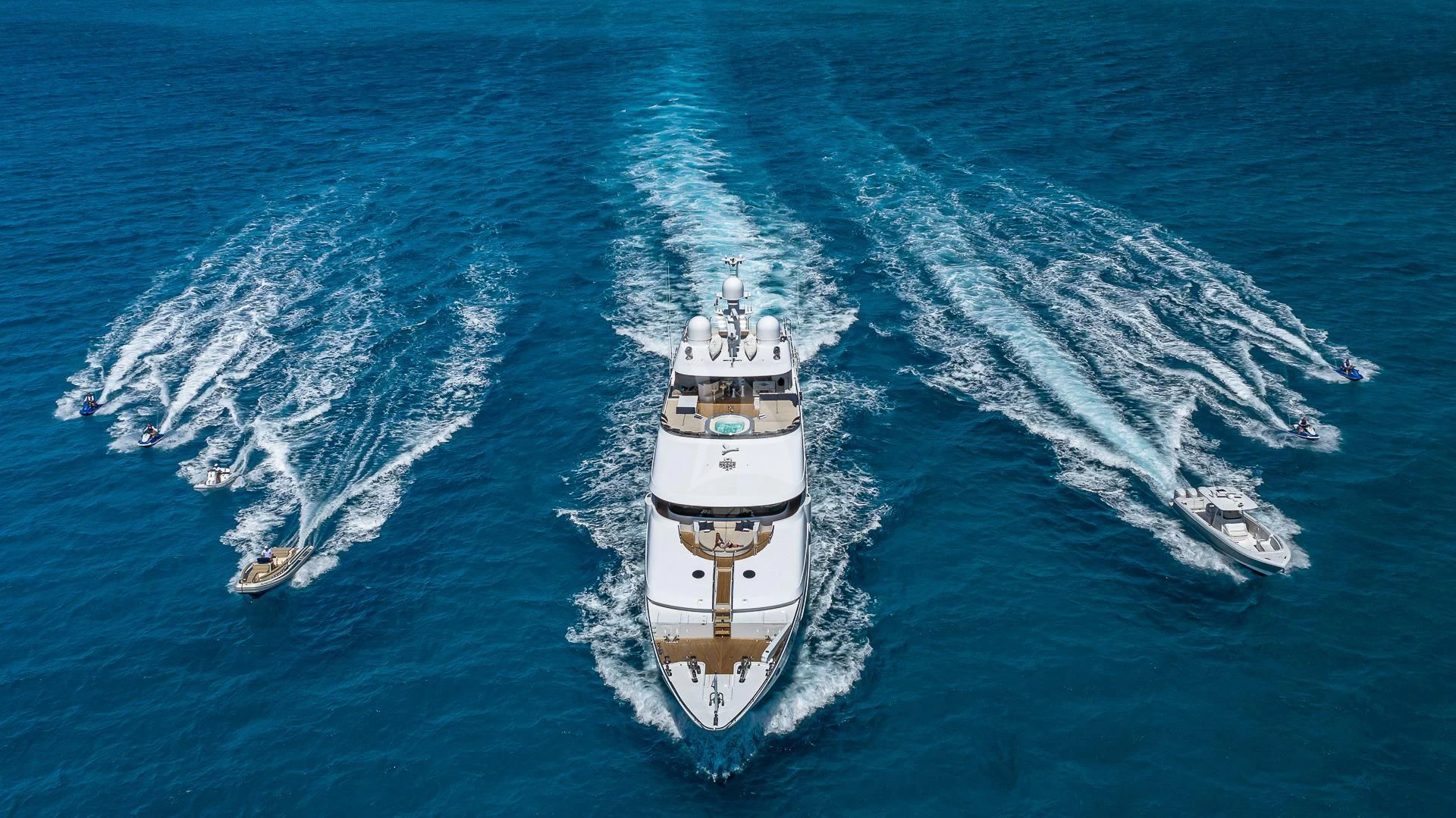 a ship in the water aboard LADY ELAINE Yacht for Charter