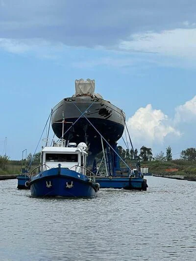 a boat on the water aboard SAKARA Yacht for Sale