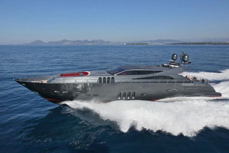 a boat in the water aboard PRIMERO Yacht for Sale