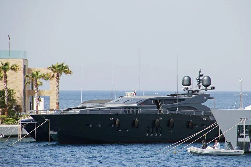a boat in the water aboard PRIMERO Yacht for Sale