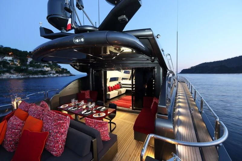 a boat on the water aboard PRIMERO Yacht for Sale