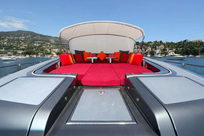 a boat on a boat aboard PRIMERO Yacht for Sale