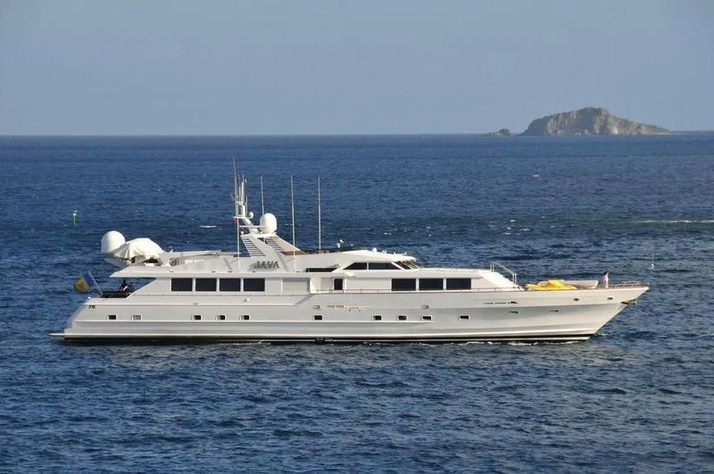 a boat in the water aboard JAVA Yacht for Sale