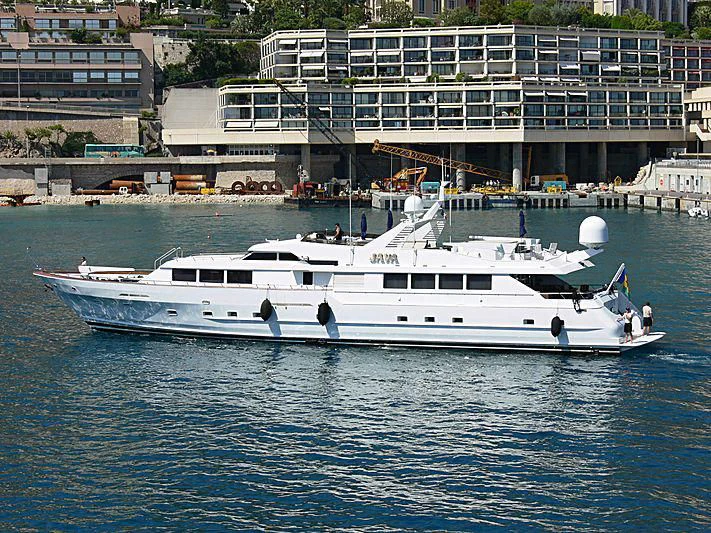 a boat in the water aboard JAVA Yacht for Sale