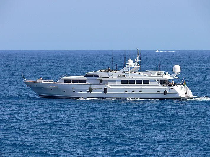 a boat in the water aboard JAVA Yacht for Sale