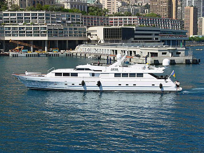 a boat on the water aboard JAVA Yacht for Sale