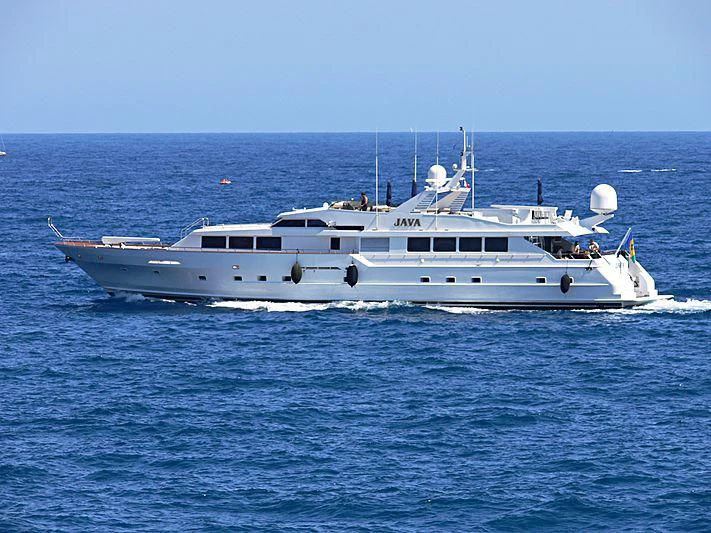 a boat on the water aboard JAVA Yacht for Sale
