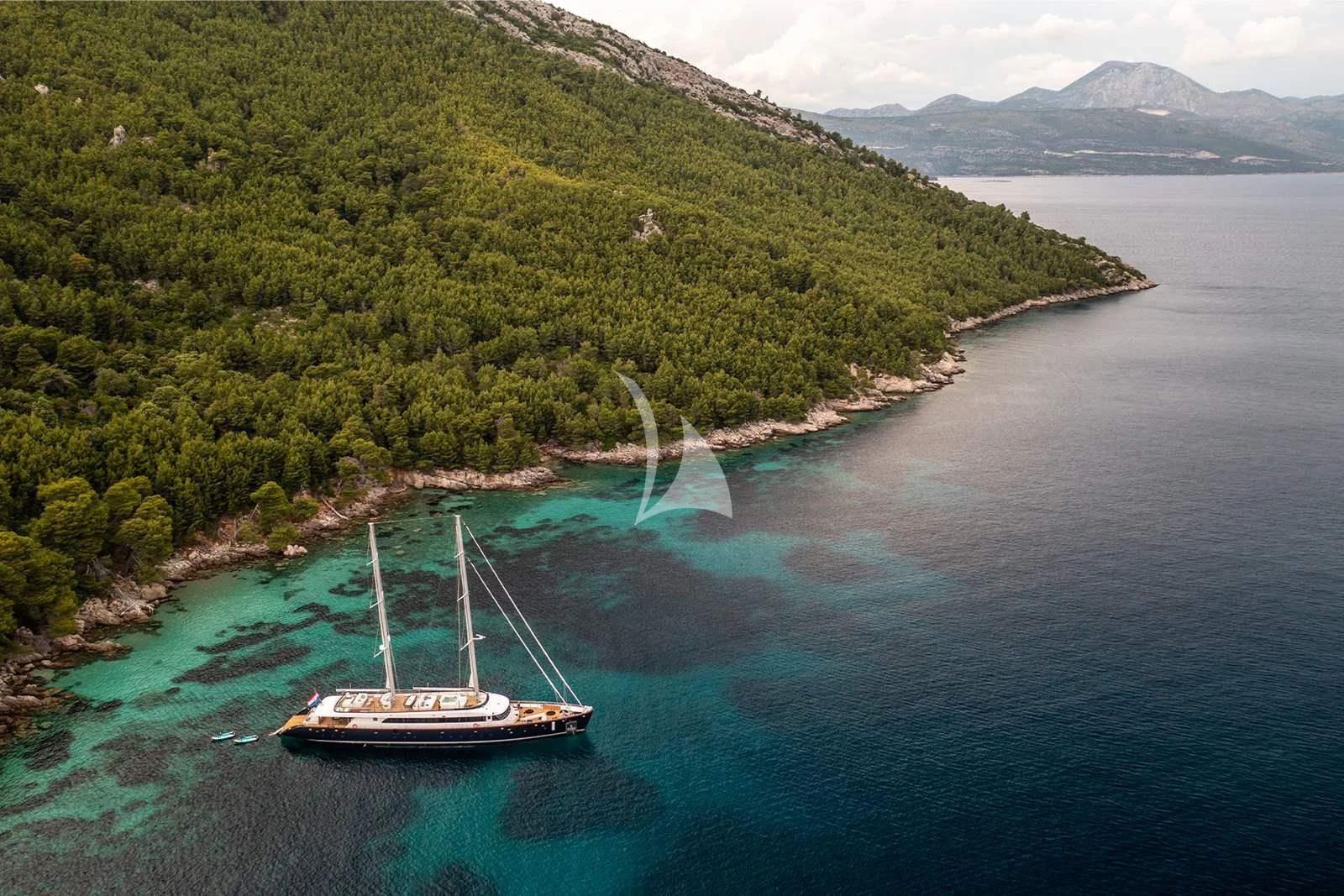 a boat on the water aboard NOCTURNO Yacht for Sale
