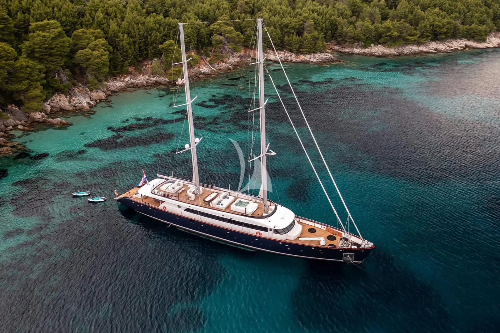 a boat on the water aboard NOCTURNO Yacht for Sale