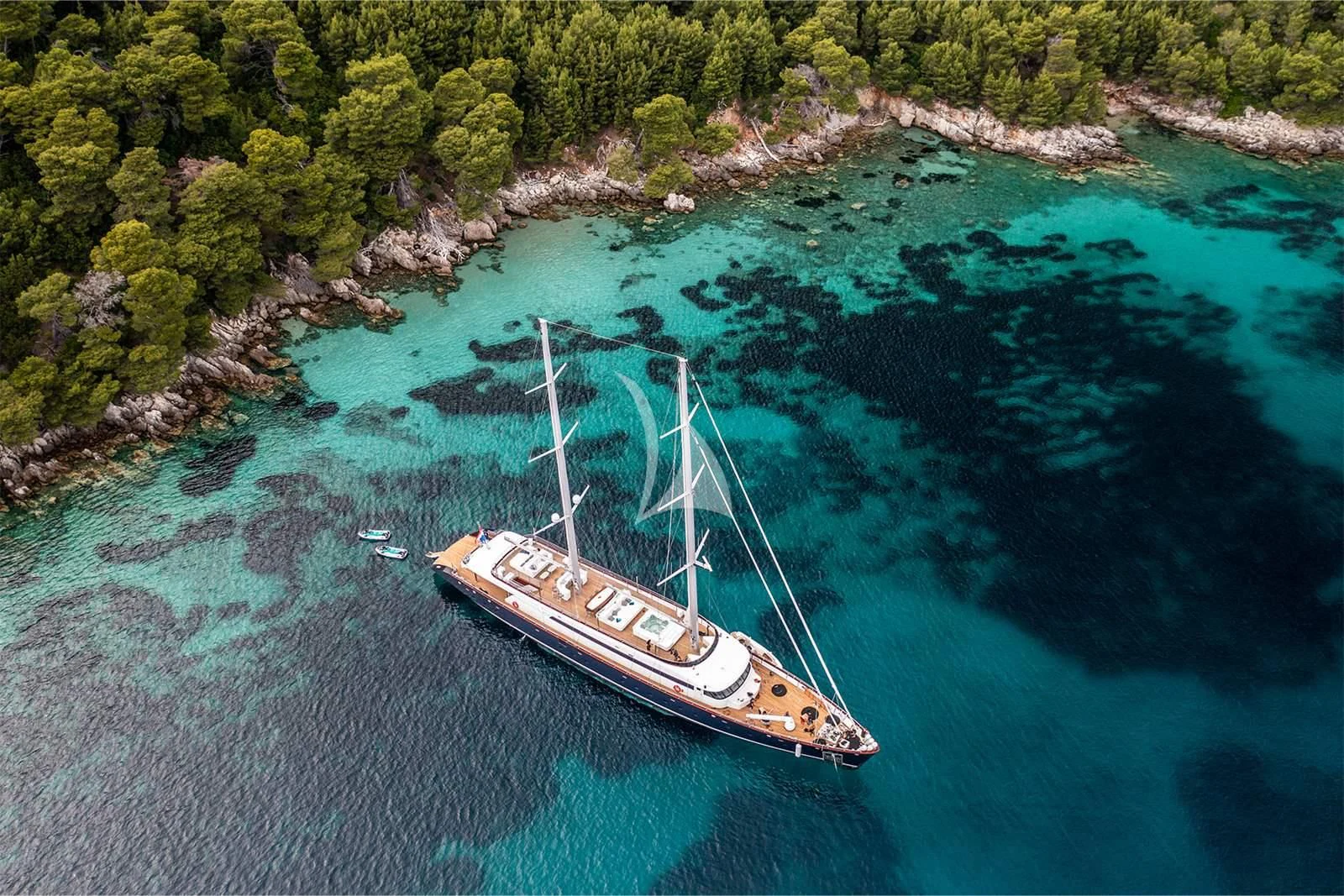 a boat in the water aboard NOCTURNO Yacht for Sale
