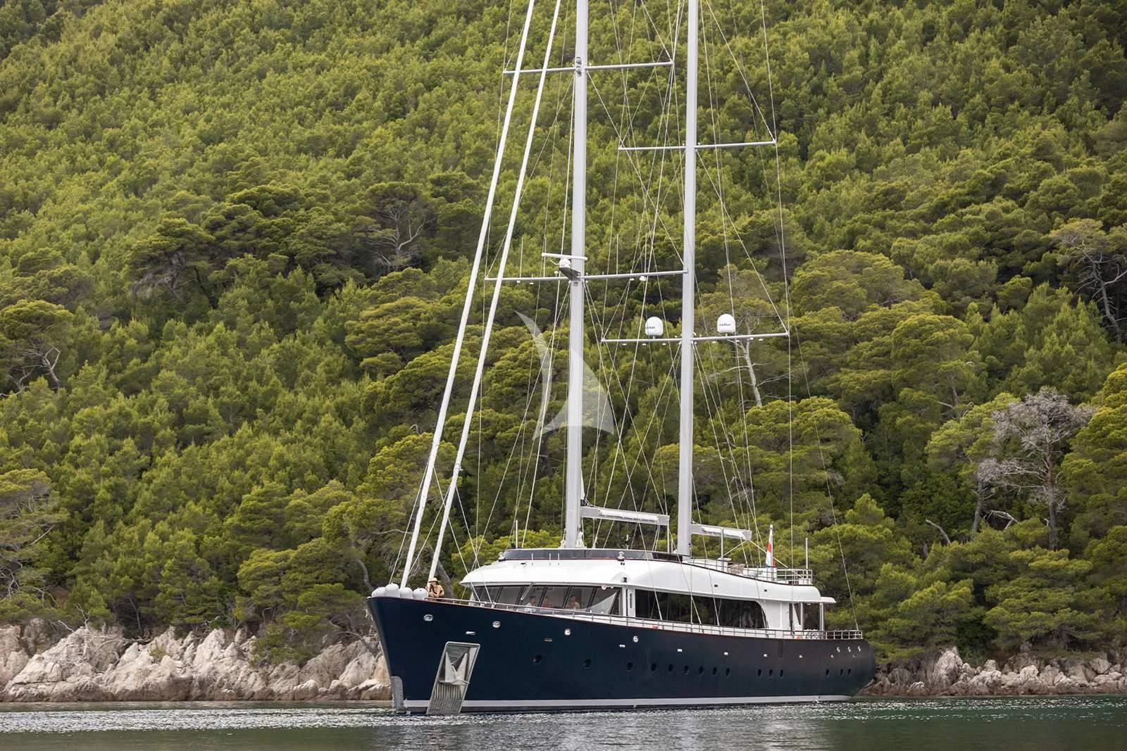 a boat on the water aboard NOCTURNO Yacht for Sale