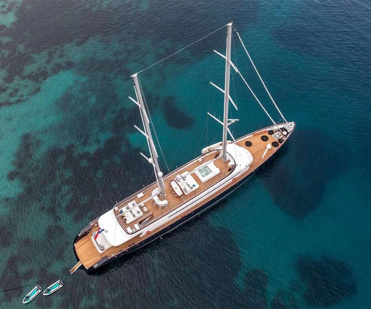a boat in the water aboard NOCTURNO Yacht for Sale