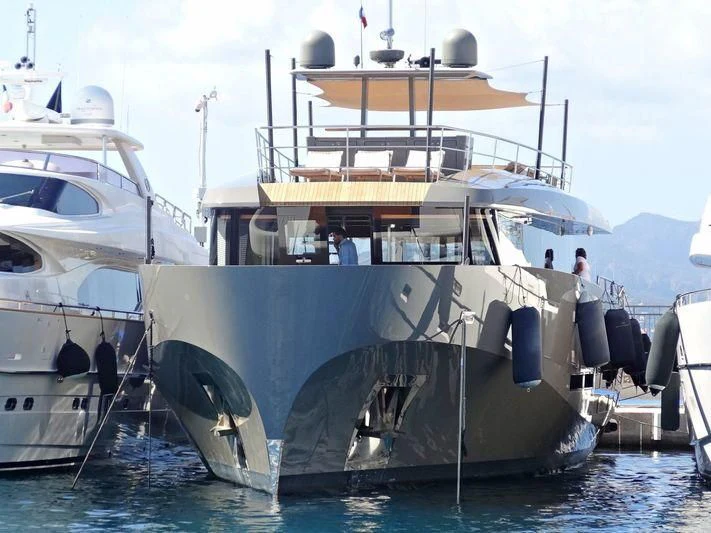 a boat in the water aboard KOKONUT'S WALLY Yacht for Sale