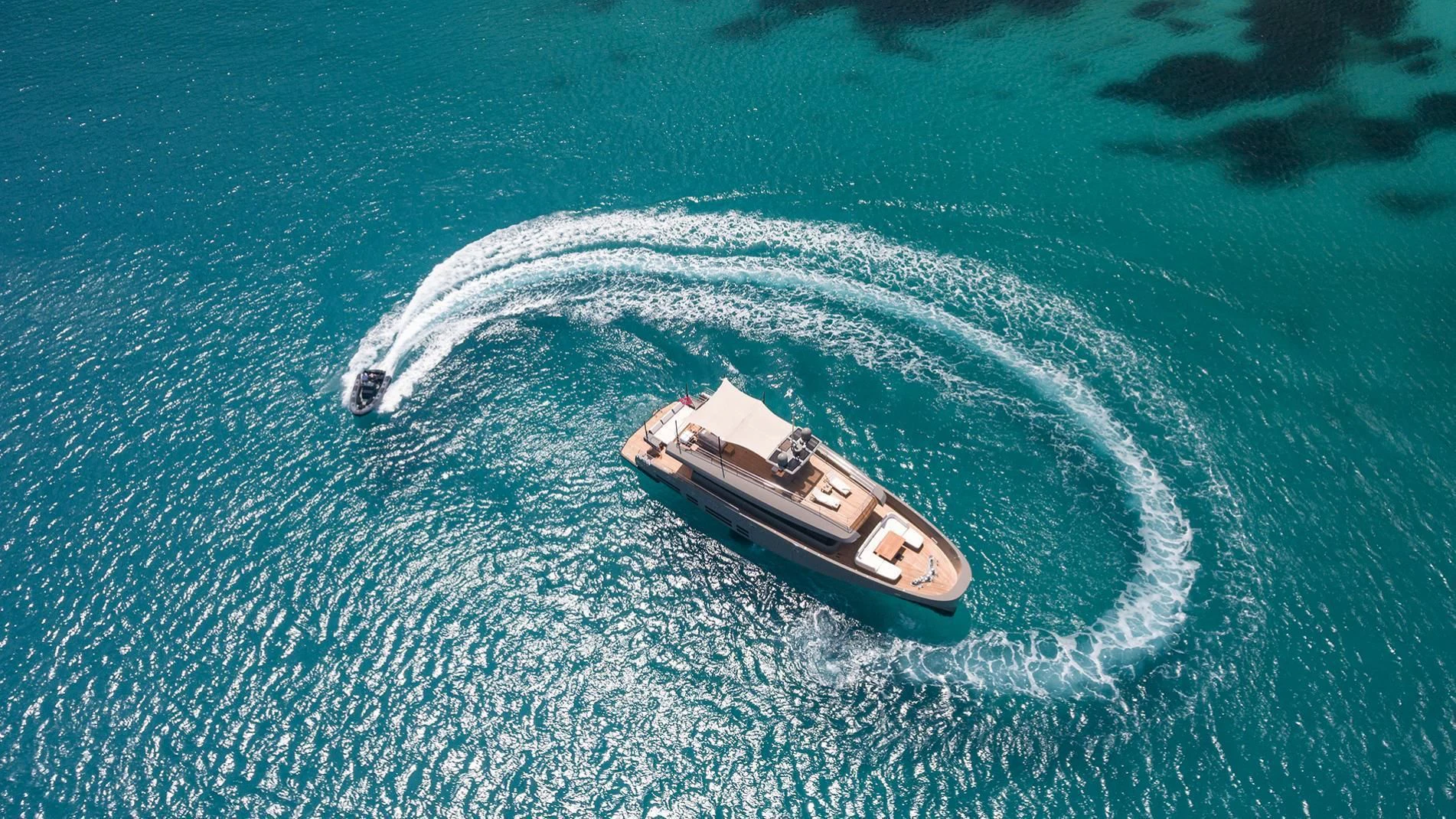 a small metal object in the water aboard KOKONUT'S WALLY Yacht for Sale