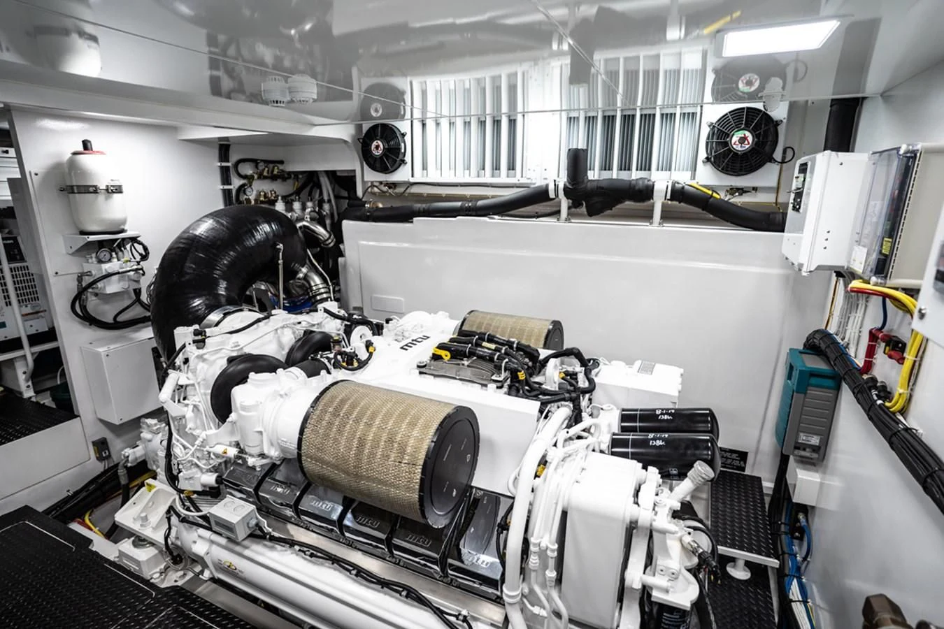 a room with machinery and equipment aboard MAKE IT HAPPEN Yacht for Sale