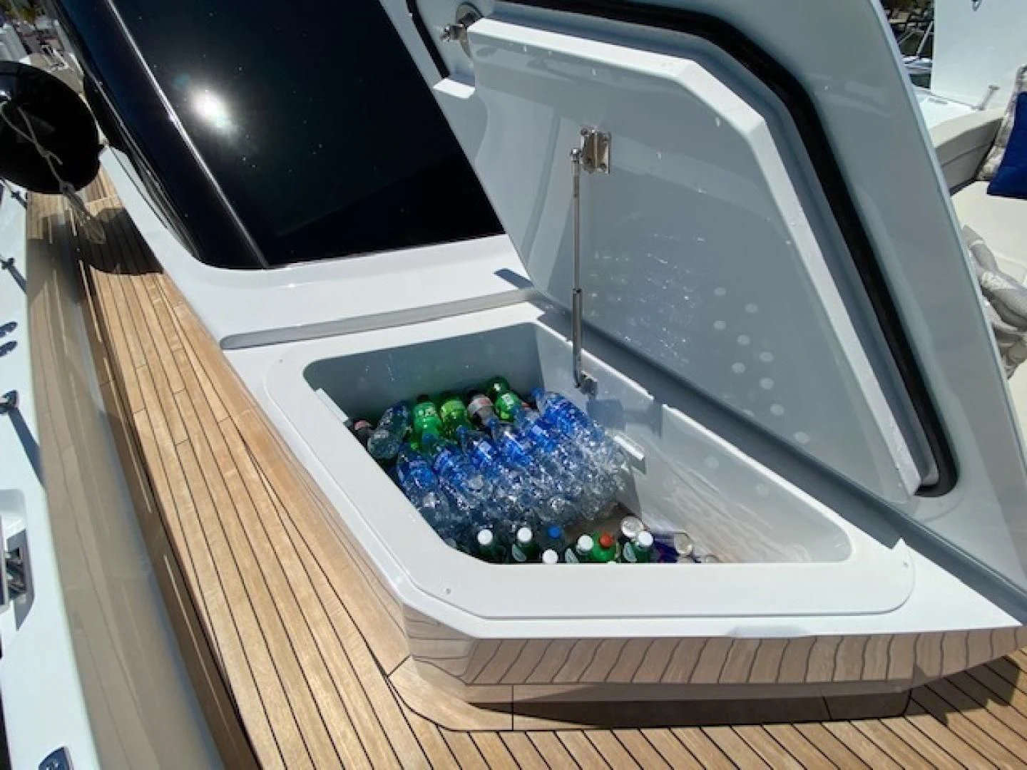 a large silver machine with balls in it aboard MAKE IT HAPPEN Yacht for Sale
