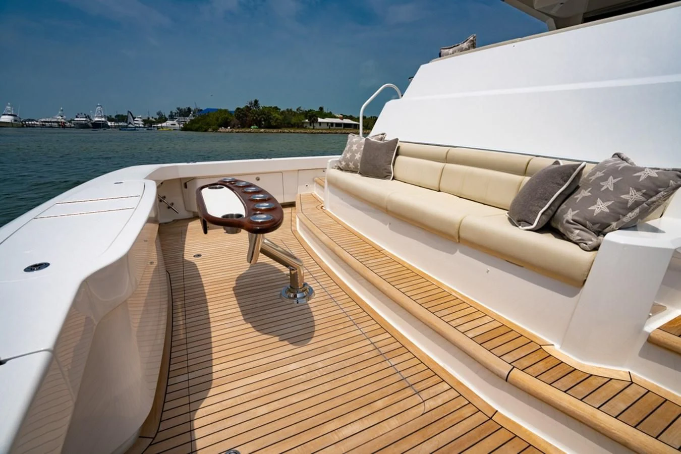 a boat on a dock aboard MAKE IT HAPPEN Yacht for Sale