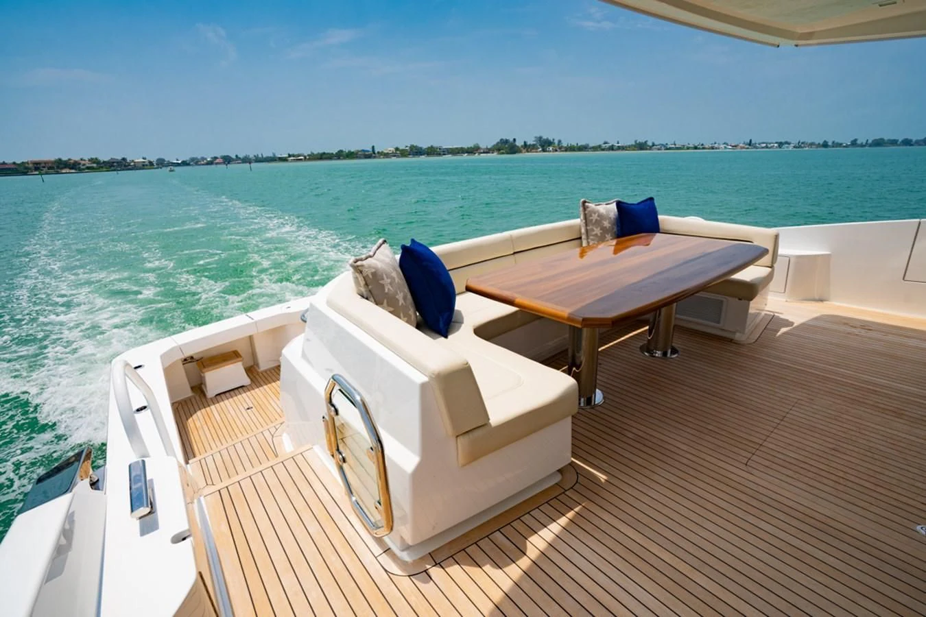 a boat on a deck aboard MAKE IT HAPPEN Yacht for Sale