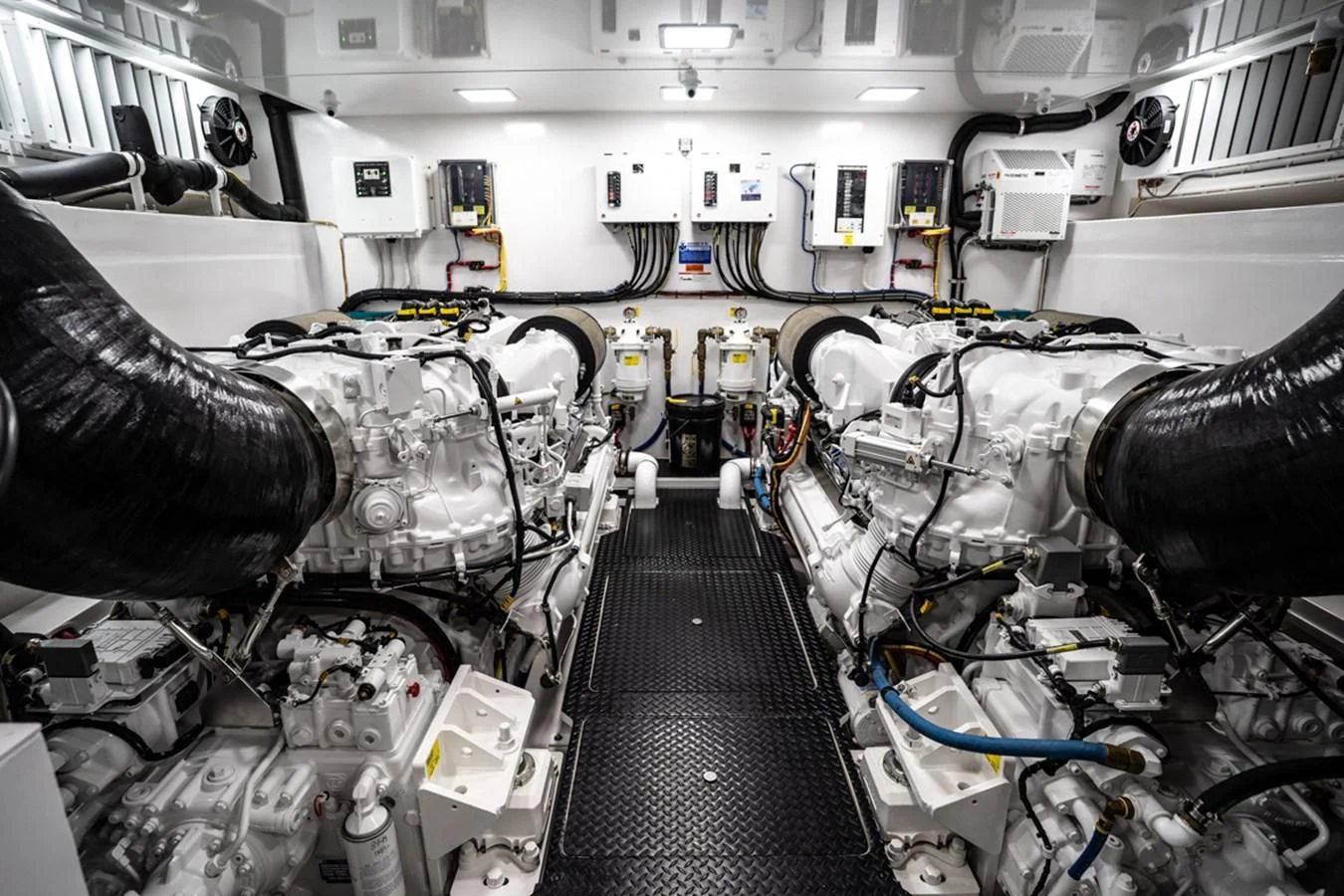 a room with machinery aboard MAKE IT HAPPEN Yacht for Sale