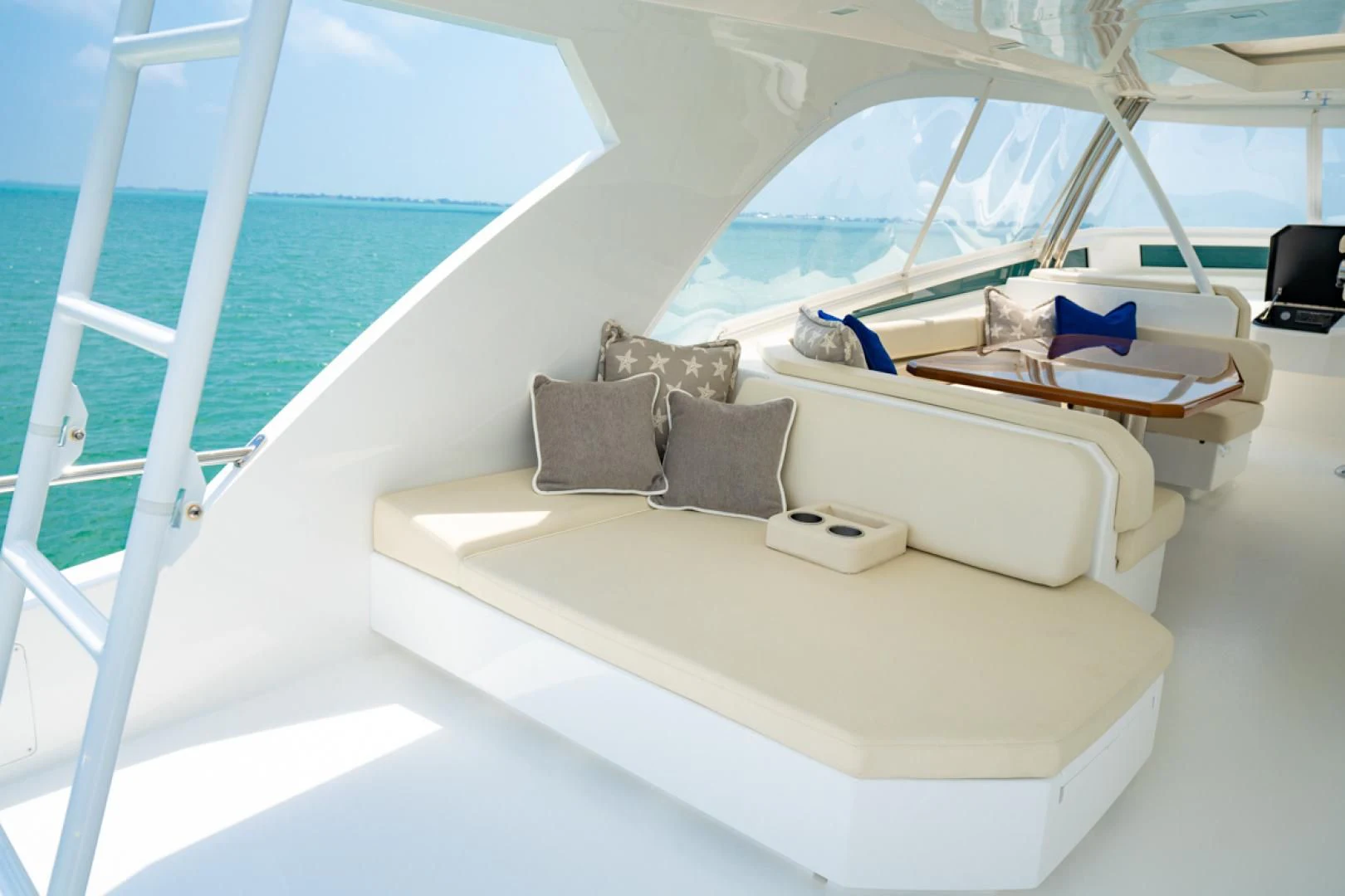 a bed on a boat aboard MAKE IT HAPPEN Yacht for Sale