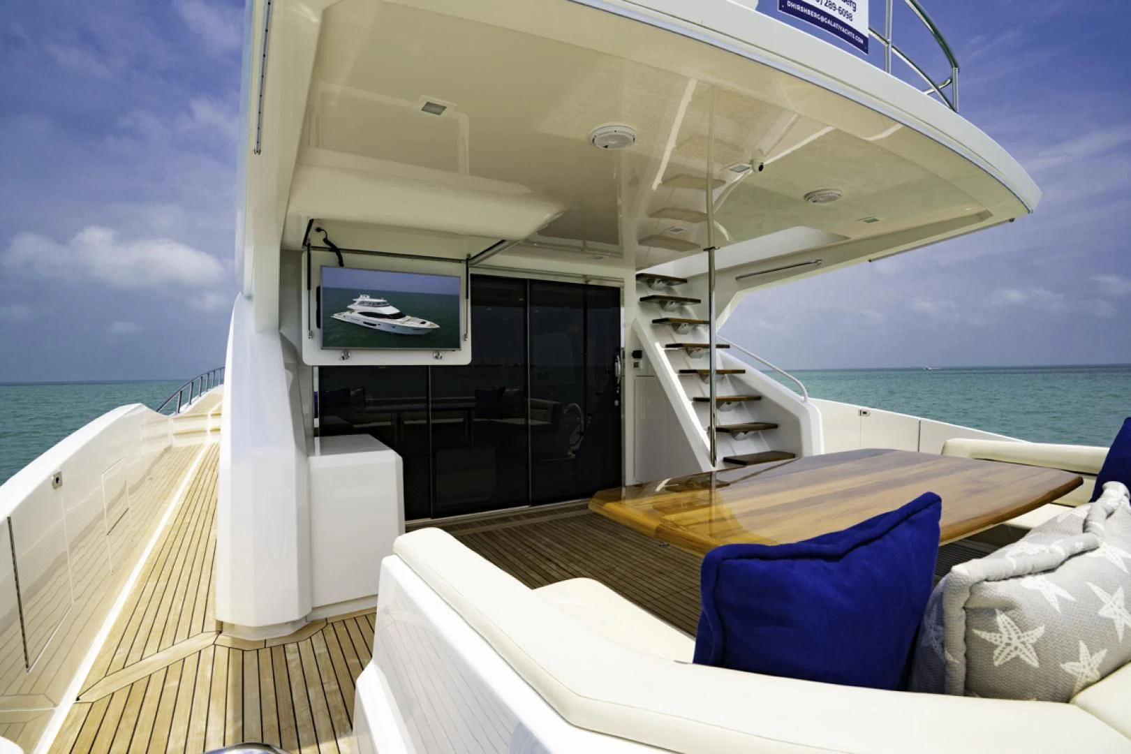 a boat on the water aboard MAKE IT HAPPEN Yacht for Sale