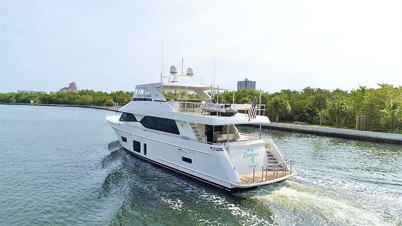 a boat on the water aboard TRAVELER TOO Yacht for Sale