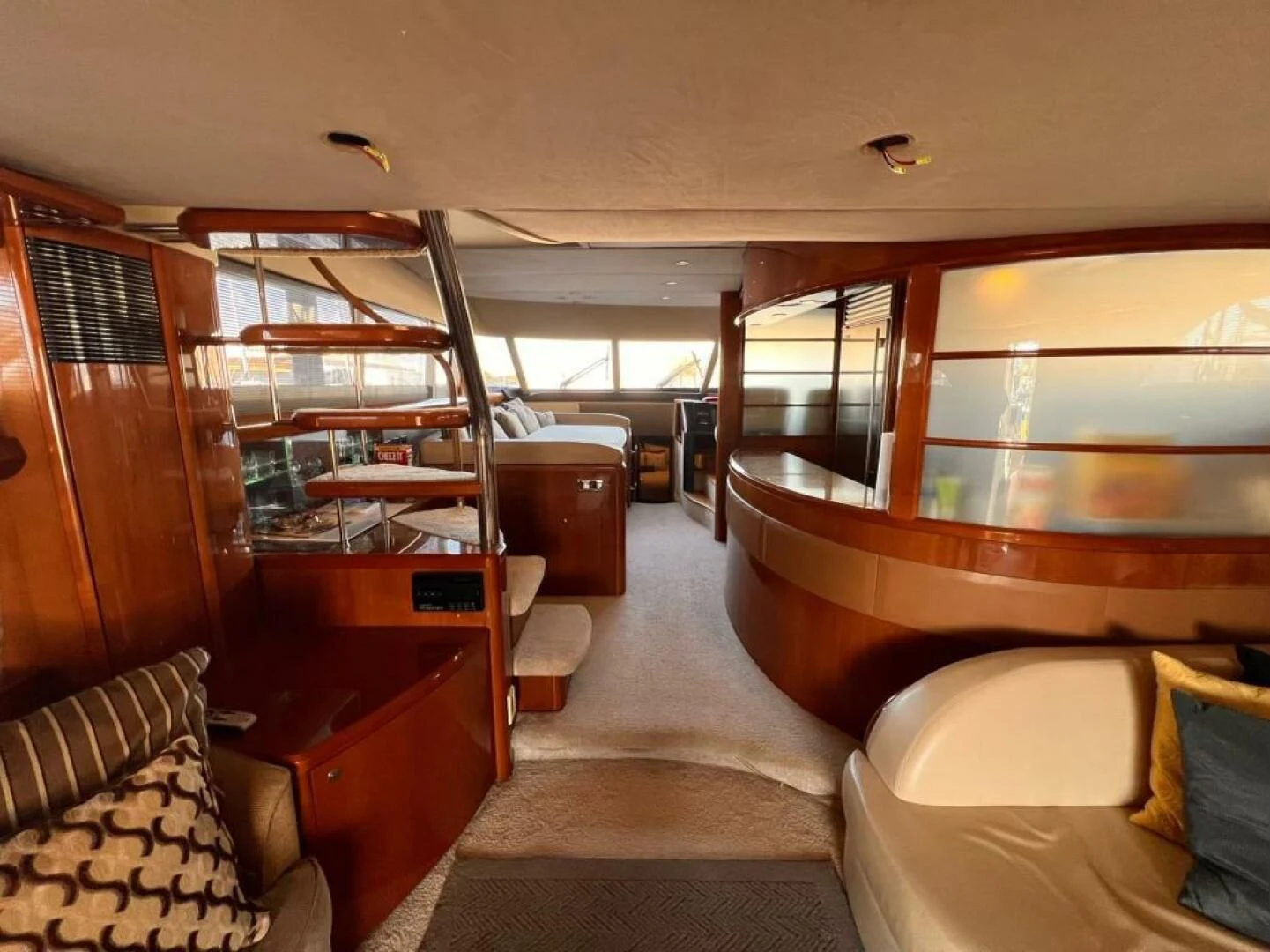 inside of a vehicle aboard GRAND CRU Yacht for Sale